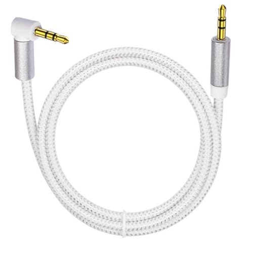 Cable trenzado 3.5mm ángulo recto para audio miniatura 6