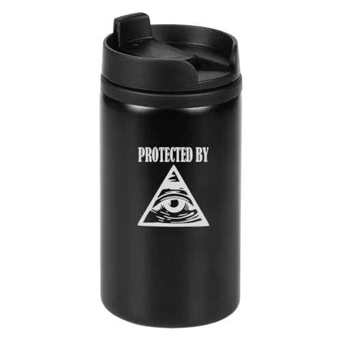 Protected by Illuminati - Vaso térmico grabado con láser