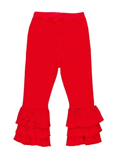 Image of RuffleButts Baby /Toddler Girls Stretchy Flare Pants w /Ruffles