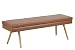 Produktbild AC Design Furniture Bank Trine, B: 140 x T:40,5 x H: 47,5 cm, PU/Eiche, Braun