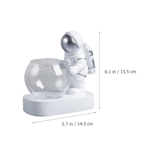 Pot de fleurs à eau avec lampe, cadeau idéal style astronaute - 3
