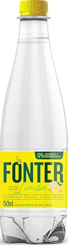 Fonter Agua Mineral con Gas Sabor Limón, 0.5 L