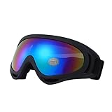 [WL Products] スキー ゴーグル ジュニア 子供 キッズ 軽量・コンパクトで 成人男性から女性 お子様まで ウィンタースポーツ スノボー 弾性フレーム採用 耐衝撃性に優れる スノーボード (レインボーレンズ〉〉)