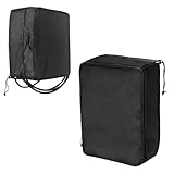 EV Charger Cover for Tesla Wall Connector Level 2, Charging Station Cover with Adjustable Zipper, Sun UV Snow Protections Bag for Most Electric Car(Black Large)