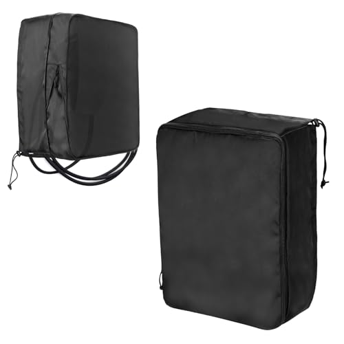 EV Charger Cover for Tesla Wall Connector Level 2 Charging Station Cover with Adjustable Zipper Sun UV Snow Protections Bag for Most Electric Car(Black Large)