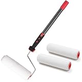 Paint Roller Extension Pole,24inch Brush kit Multi-Function Paint Roller kit Cleaner with House Pain