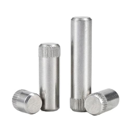 5~50個 ローレットダボ M1.5 M2 M2.5 M3 M4 M5 M6M8 304ステンレススチール 円筒ピン シャフトピン おもちゃ コネクティングロッド ロック ヒンジピン(M2-50pcs,8mm)