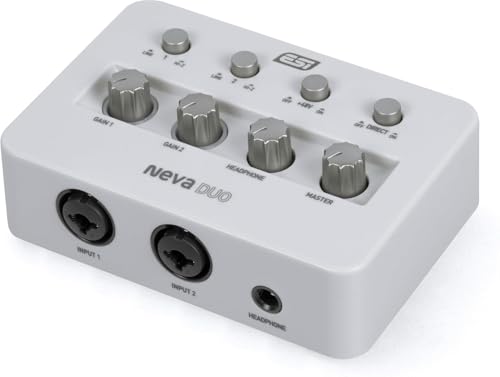 ESI Neva Duo | Adattatore Audio USB Ultra Mobile per Chitarra & Microfono 24-bit / 192 kHz