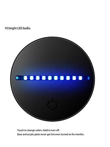 Dowbier 3D Illusion Multi Colors Usb Sleeping Night Light Desk Lamp Room Decoration (Football) #TOP2