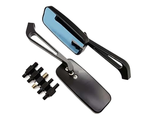 Motorrad Rückspiegel Spiegel Motorrad Rückspiegel Aluminium Legierung Spiegel Universal 8MM 10MM Für Suzuki Für V-Strom 650 1050, Für Bandit 650 1250s GSR 600 GSR750 SV650 SV400(2)