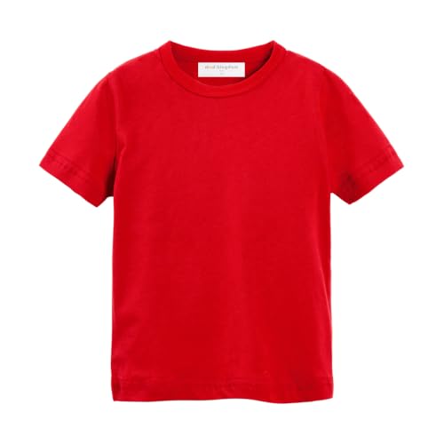 Image of Mud Kingdom T-Shirt for Boys Short Sleeve Plain Cotton Classic Summer Casual Stripe