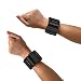 Tone-y-Bands | Fully Adjustable Wearable Wrist Weights | Dance, Yoga, Barre, Pilates, Bounce, HIIT, Aqua, Home Exercise | 1 lb Each, Black, 2 lb per Set