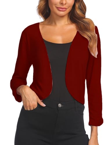 Hotouch Bolero Damen Festlich Strickjacke Sommer Cardigan Open Front Jacke...