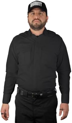 First Class 100% Polyester Long Sleeve Zippered Uniform Shirt
