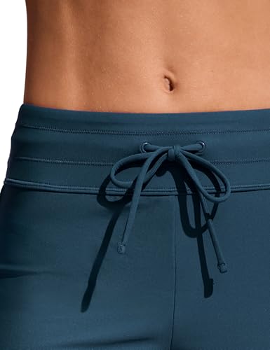 Image of CRZ YOGA Dolphin Classic Fit Board Shorts 3'' | Built in Brief, High Waisted, Tummy Control, Beach, Swim Trunks for Women