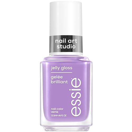essie Nail Art Studio Jelly Gloss Polish, Vegan, Sheer Purple Nai...