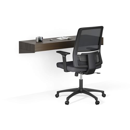 MOBILI FIVER, Escritorio de Pared Evolution 120x40, Nogal Americano, Made In Italy
