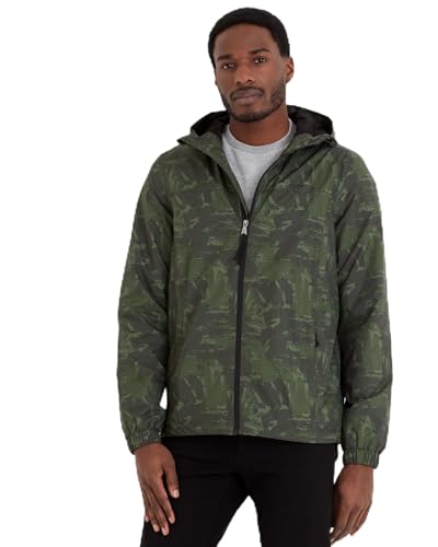 TOG24 Craven Mens Waterproof Packaway Jacket with Bag, Full Length Zip and Adjustable Hood, Breathable, Windproof