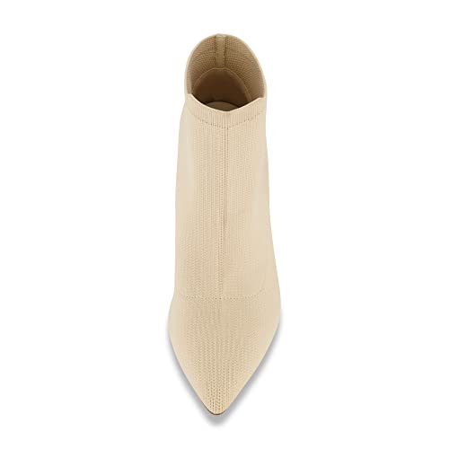 CUSHIONAIRE Women's Genie Stretch Knit Heel Bootie +Memory Foam padding, Wide Widths Available3