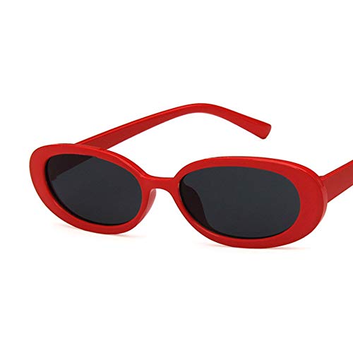 Image of Shiratori Women's Retro Oval Holiday Sunglasses Non-polarized UV400