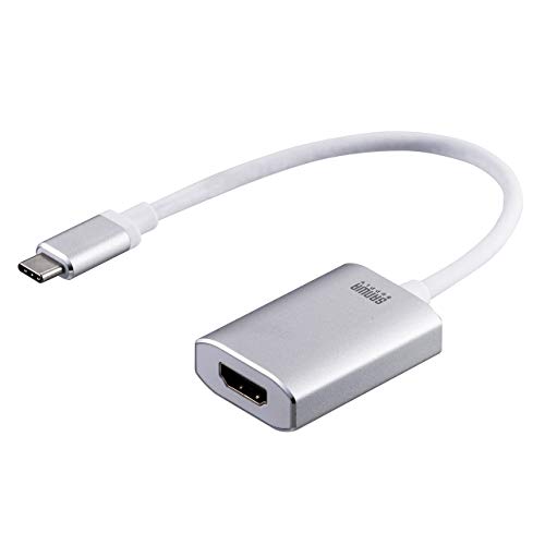 サンワダイレクト TypeC - HDMI 変換アダプタ 4K / 60Hz HDR対応 15cm Thunderbolt 3対応 ホワイト 500-KC035