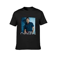 Look Chayanne En To Do Estare 2015 Tour Unisex T-Shirt Printed tee Black Mens Top Shirt L