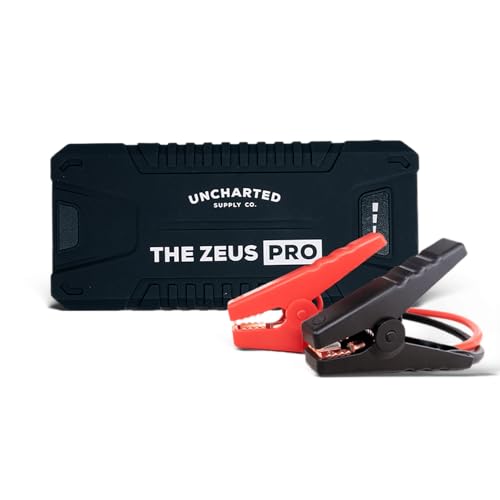 Uncharted Supply Co. Zeus Pro – 20,000mAh Portable Jump Starter & USB-C Power Bank with LED Flashlight