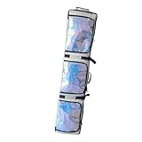 Ski Bag Double Ski Bag with Wheels Waterproof Roller Snowboard Resistant Portable Storage Suitable for Men, Beige