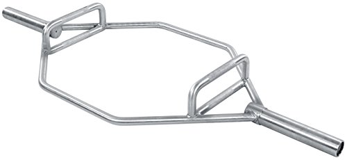 Fitvids Olympic 2-Inch Hex Weight Lifting Trap Bar, 1000-Pound, Black