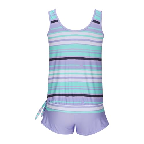 Generic Tankini Swimsuits for Women Tummy Control 2 Piece Modest Loose Fit Bathing Suits Blouson Tops with Boyshorts Swimwear3