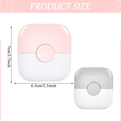 2 PCS 2-in-1 Hair Trimmer Comb,Split Ends Hair Trimmer,Mini Portable Hair Breakage Tool, Dual-Sided Design with Cover, for Thinning Hair Cutting and Styling Scissors Hairdressing - Image 3