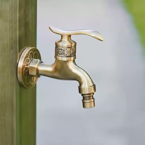 Columna de agua vertical de jardín, soporte de manguera independiente de acero inoxidable con grifo, hidrante anticongelante para características decorativas