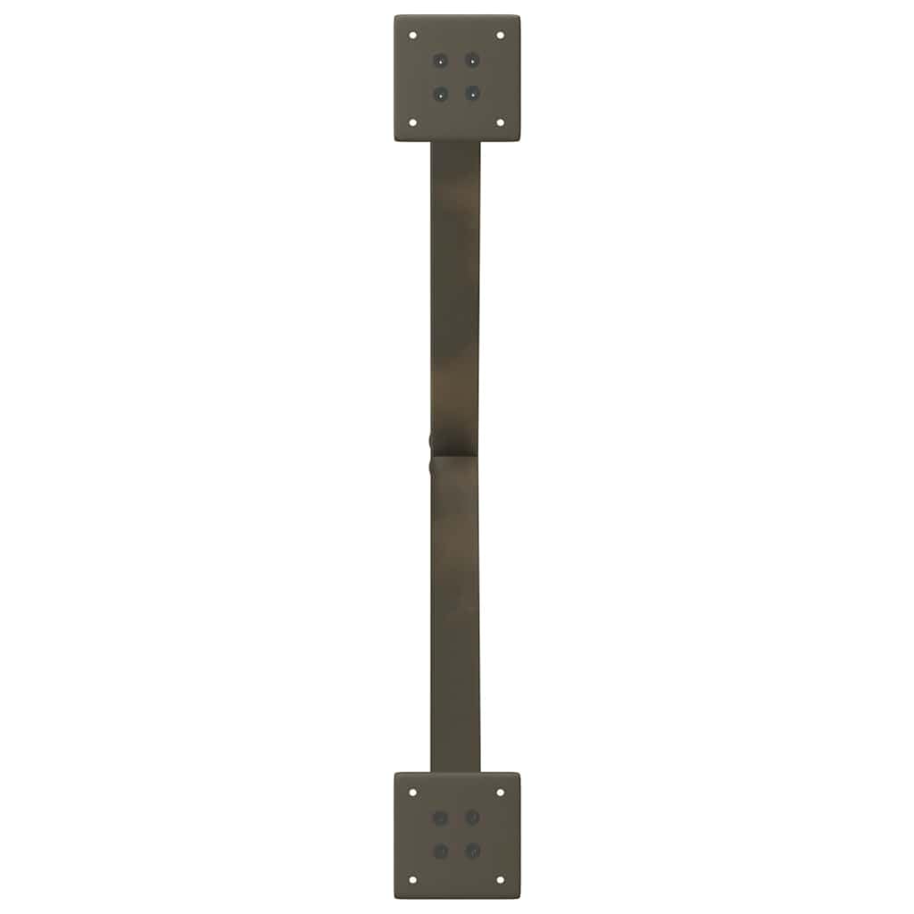 Nogi do stolika kawowego w kształcie litery X, 2 sztuki, stal naturalna, 70 x (42-43) cm, wytrzymały stelaż stalowy z regulowanymi nóżkami poziomującymi, zapewnia stabilność, nowoczesne