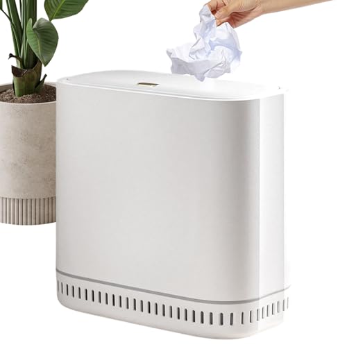 Generico Cesta para baño con tapa, cesta para dormitorio con tapa, cesta con aspiración al vacío y tapa a presión antiolores para casa, baño, cocina, lavandería