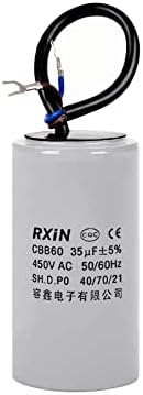 CBB60 Run Capacitor 35uF 450V AC, 50mm x 100mm Cylinder