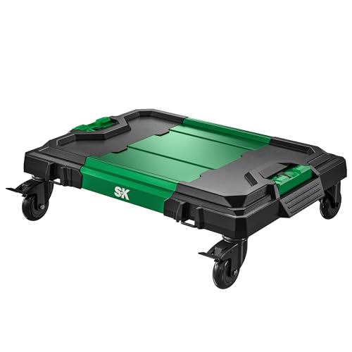 SK Utility Cart, Dolly Cart, Rolling Tool Cart, Patented Auto-Lock Mechanism, Holds up to 500 Lbs