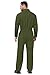 Arankhiger Unisex Halloween Air Force Costume Long Sleeve Front Zip Jumpsuit Army Green Coveralls with Side Pockets XL