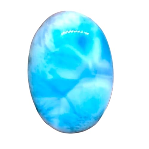 Larimar naturel en cabochon pour créer votre collier d'été personnalisé