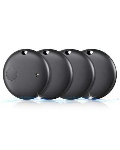 4 Pack Bluetooth Tracker, Works with Find My (iOS Only),