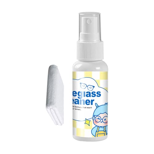 Genérico Lente de lente de gafas | Spray de limpieza de gafas de 4.53 pulgadas de 50 ml - Prevención de huellas Prevención de polvo Productos de cuidados de secado