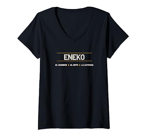 ENEKO - El Hombre El Mito La Leyenda | Nombre Ropa - Camiseta Cuello V