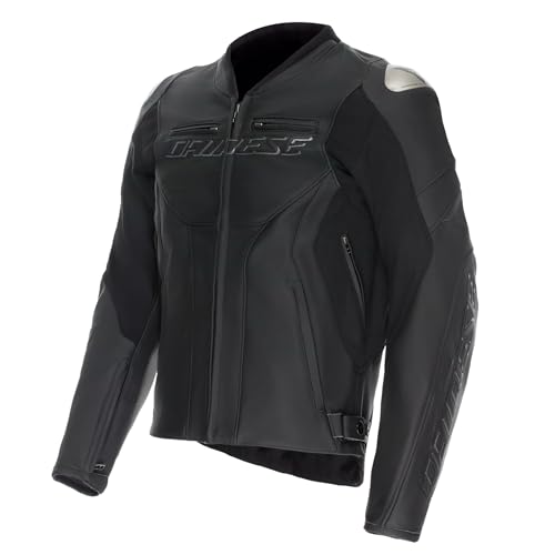 Dainese Racing 5 Blouson de moto en cuir, schwarz, 58