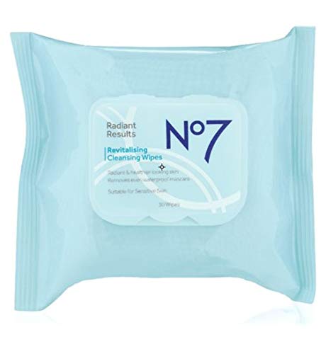 No7Radiant Results Revitalising Cleansing Wipes (30 in a Pack)
