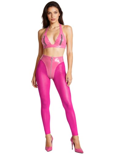 Lingerie érotique en cuir grande taille S au 3XL ensemble pantalon rave