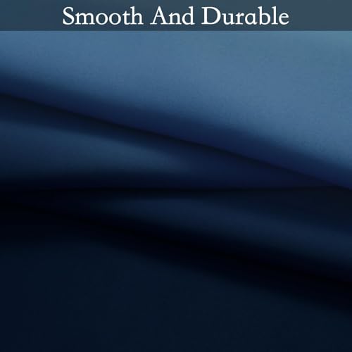 Image of SimpleHome Ombre Gradient Blue White to Gray Curtains for Bedroom,52Wx90L | Room Darkening Curtains,Light Blocking Thermal Insulated Grommet Window Curtains for Living Room,2 Panels,90 Inches Length
