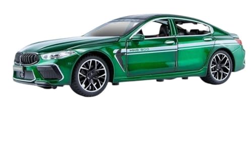 Image of 1:24 B-M-W MH8 800 Diecast Metal Pull Back Car with 6 Openable Doors with Sound and Light Toy Decoration car Best Gift Toys for Kids (1:24 B-M-W MH8 800 - Green)