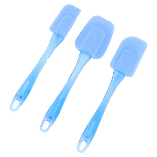 FUNOMOCYA Espátula de Silicona Antideslizante 3 Piezas Utensilios de Cocina de Grado Alimenticio Resistente al Calor Mango Colgante para Hornear y