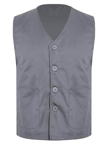 Unisex Kids Girls Boys Social Activity Vest Volunteer Vest with Pockets Public Service Uniforms