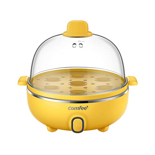 Comfee’ Eierkocher MZ-ZG16E101A2, 7 Eier, Fassungsvermögen 0,3 l, Gelb