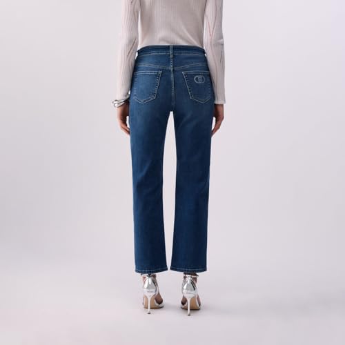 Jeans Liu Jo low-rise en denim premium, coupe ample haut de gamme - 2